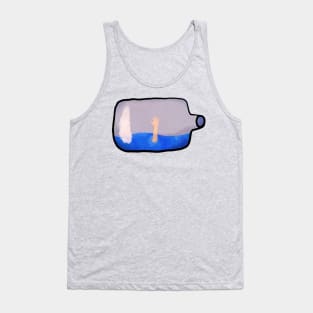 Shipwreck in a bottle Tank Top